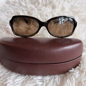 Maui Jim Tortoise and Teal Sunglasses